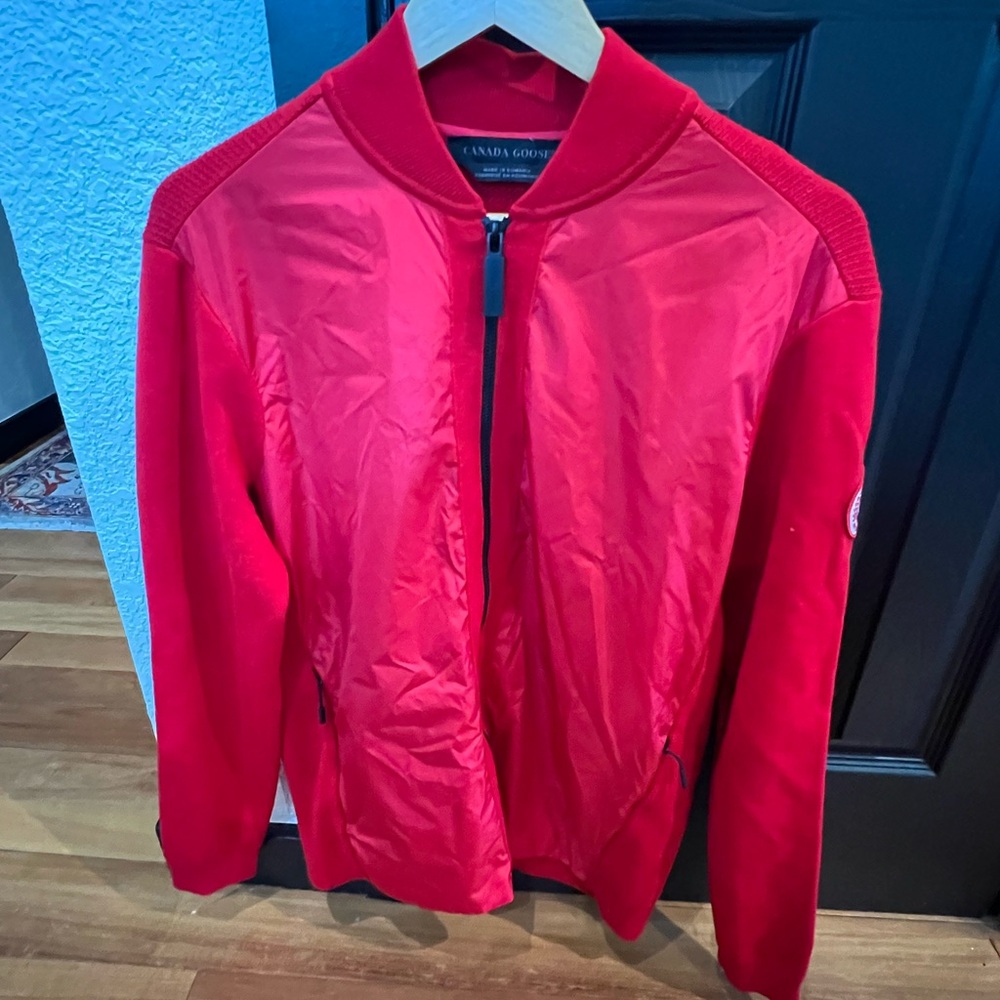 NWOT Canada Goose Men's Vibrant Red Faber Bomber Jacket